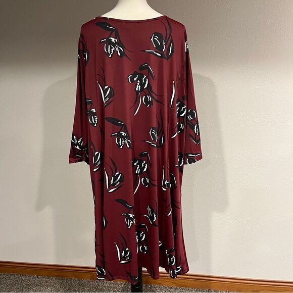 Ellos Long sleeve floral plus size stretchy dress size 2XL - Picture 7 of 14